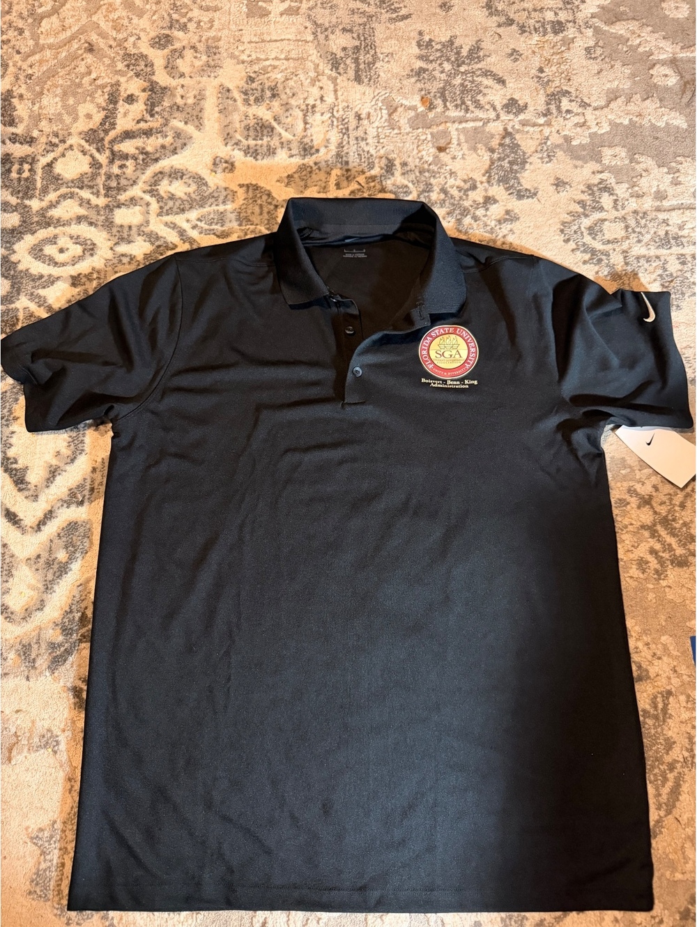 Florida State University Student Government black polo shirt